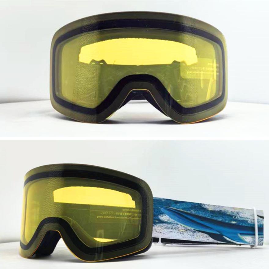 Skibrille Winter Schnee Snowboardbrille für Herren Damen Anti-Beschlag Ski Snowboard Brille für Erwachsene Anti-Beschlag UV400 Schutz Schneeskibrille