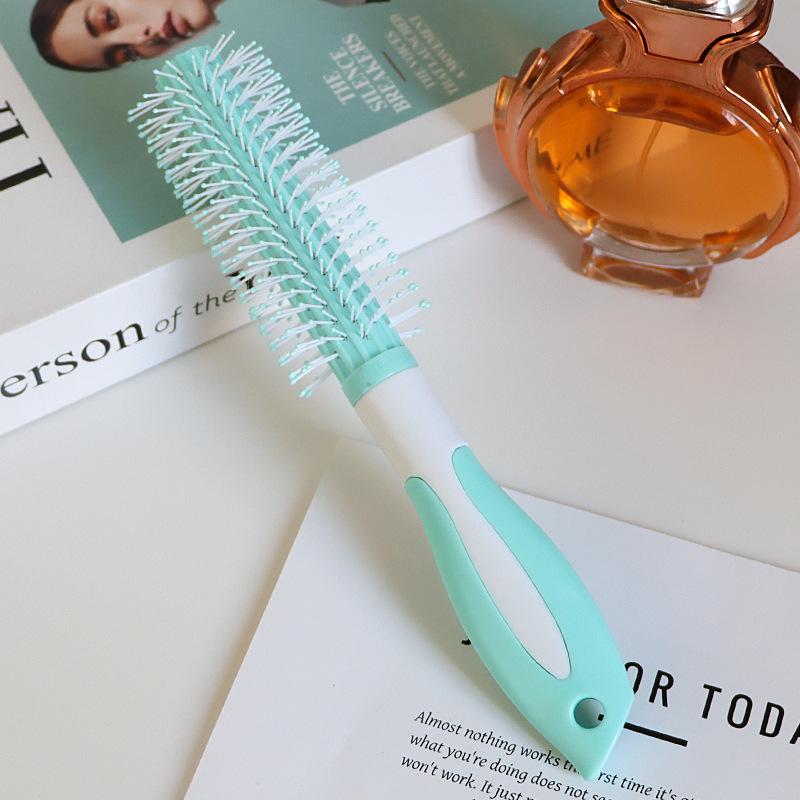 Elastic Air Cushion Paddle Comb: Ideal for Straight or Curly Hair Styling