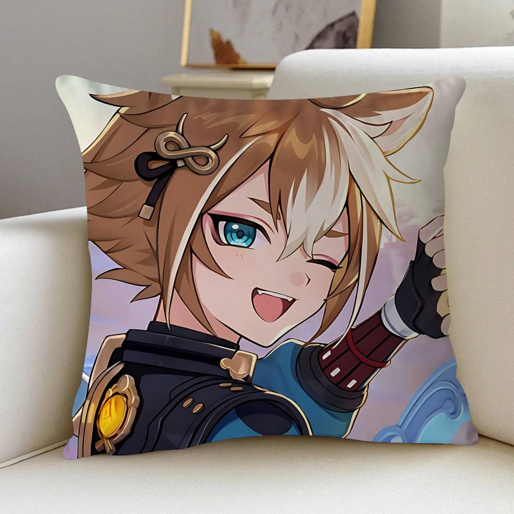 

G-Горо Шов Счастливый Дракон Наволочка Чехол на Подушку для Дивана Декор Комнаты Подарок для Детей 12x12Inch