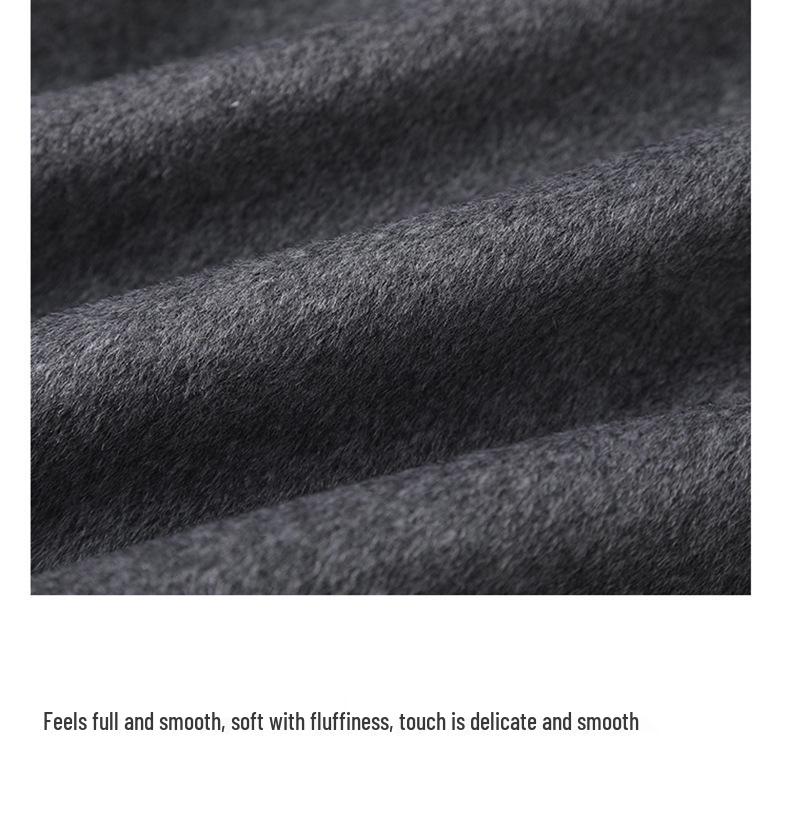 2025 Autumn/Winter Women's Double-Sided Cashmere Coat, Short Suit Collar, Korean Style, 100% Wool.