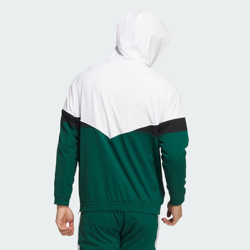Adidas Twistknit Series Casual Simple Hoodie Long Sleeve Sweatshirt Men White Academy Green IM7226