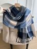 Autumn Women Winter Retro Knitted Scarf Headscarf Lady Men Preppy Casual Plaid Scarve Foulard Wrap Shawl Male Unisex Fashion New