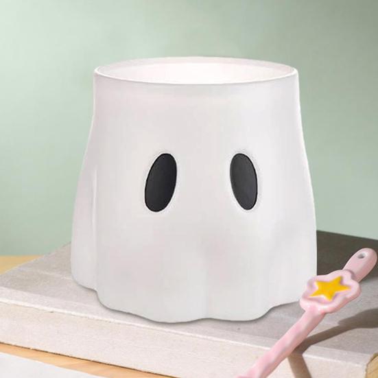 Spøkelsesbøtte Halloweendekor Spøkelsesvase Gjenbrukbar Spøkelsesplantepotte Godteriskål Bregnestativ Gave til Spøkelseselskere