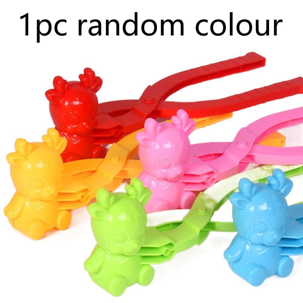 Santa Clau Christmas Tree Snowball Maker Clips Snow Sand Ball Making Molds  Kids Children