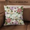 2D Vintage Floral Embossed Style Throw Pillow Covers Pattern Cushion Cover Suitable For Sofa Bedroom Car Pillow Cover
