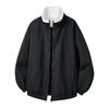 Men's Wind- Zip-Up Jacket with Stand Collar, Wrinkle- Fabric, Trim, Large Pockets, Relaxed Fit Casual Spring Fall Outerwear