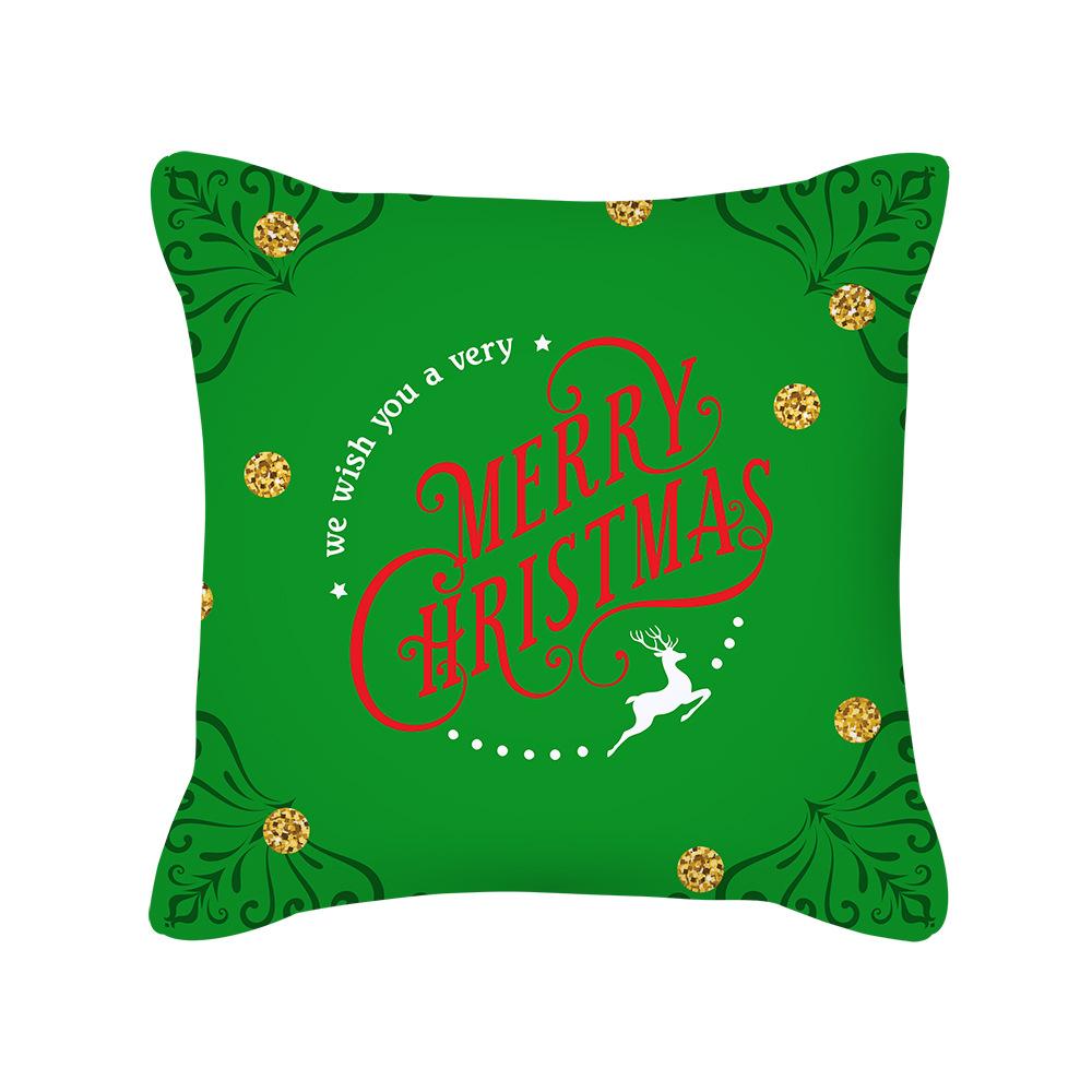 New Nordic Ins Cartoon Christmas Pillow Cover Holiday Gift Square Cushion Cover