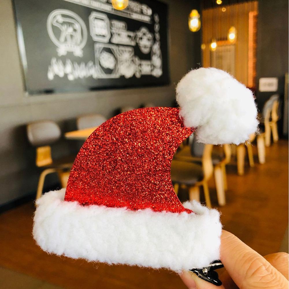 

Christmas Hat Shape Hairpin Hair Barrettes Cute Accessories Headdresses Hair Clips Party Decoration Christmas Gift 13