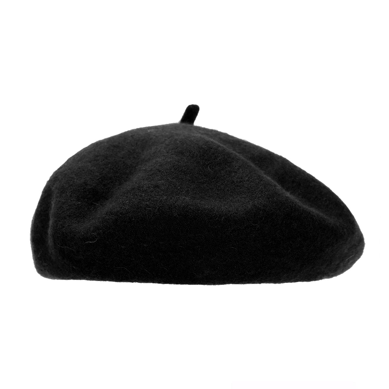 

A solid-color wool beret for women–warm for autumn and winter,versatile with French fashion flair,and an ideal gift for friends чёрный