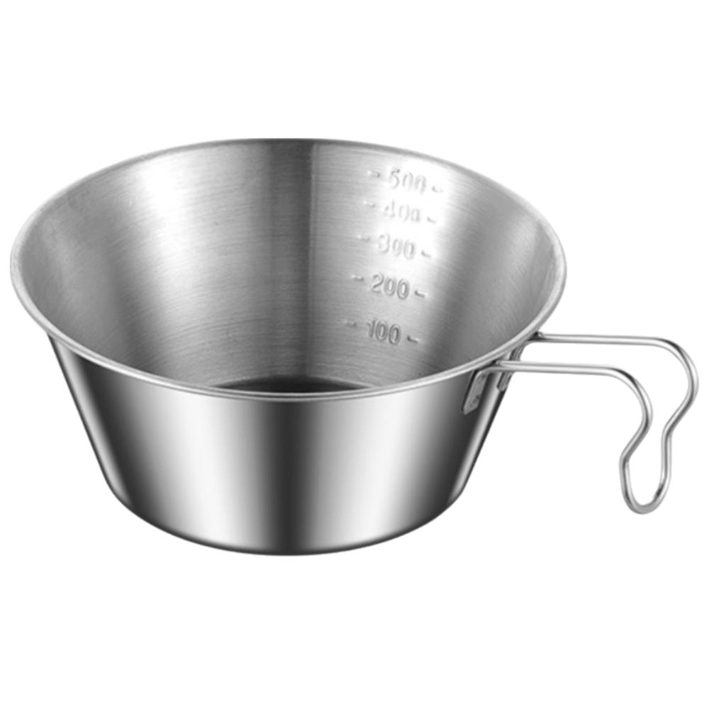 Edelstahl Sierra Tasse 300ml/500ml Tragbare Schüssel Langlebige Campingtasse Outdoor Camping