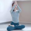 Women's Early Spring Long Sleeve Pilates Yoga Set: Elegant Sportswear & Fitness Top