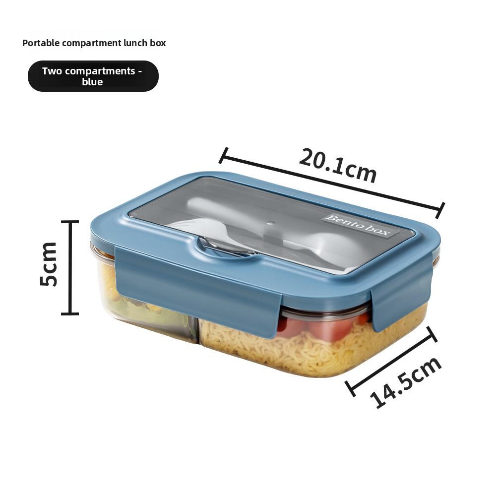 Compartment Lunch Box Microwaveable Japanese Style Bento Box Rectangular Plastic Lunch Box