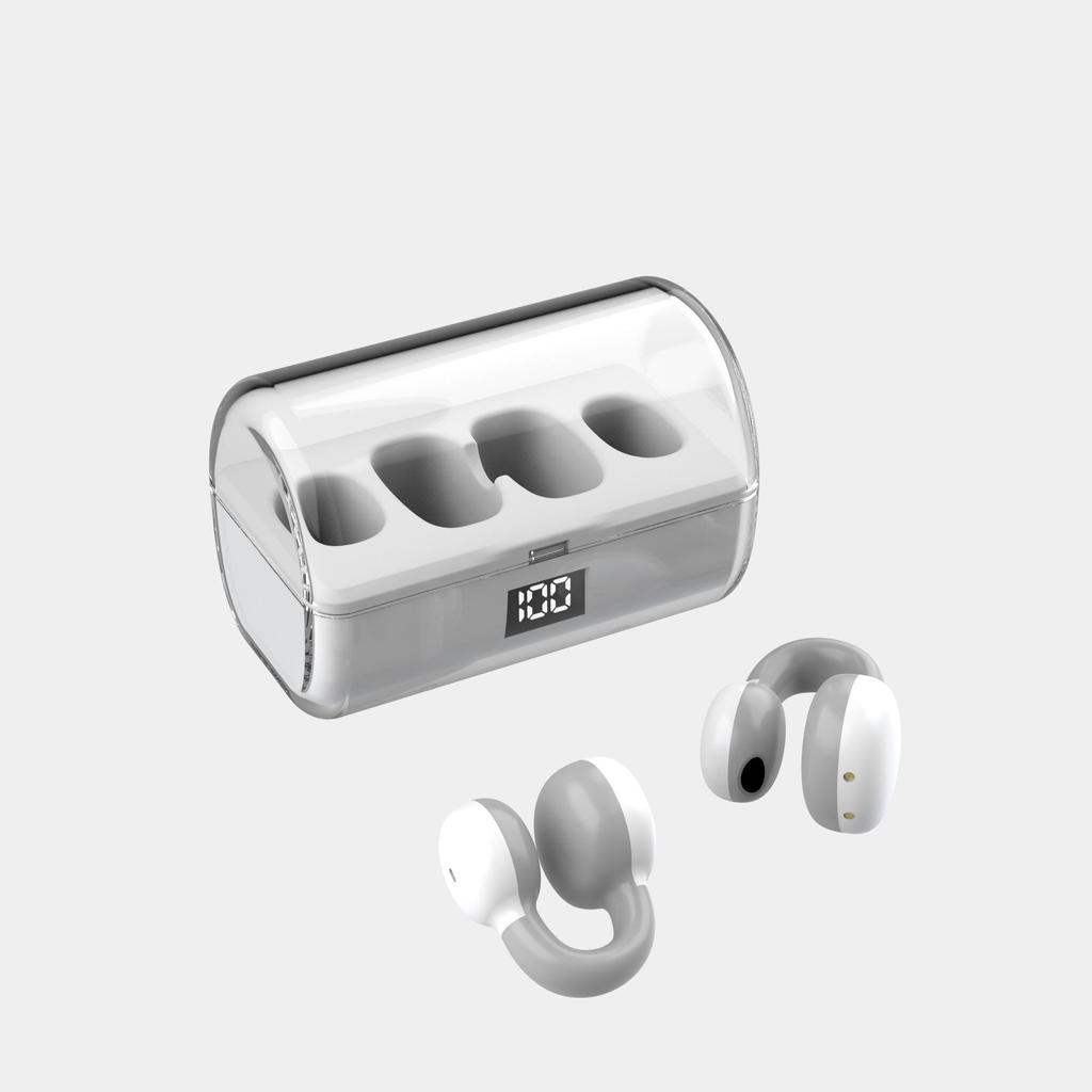 2023 FK8 Bluetooth Ear Clip Earphones with Digital Display Case - Sports Wireless