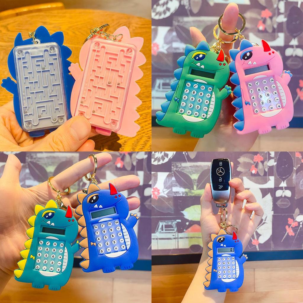 Lovely Resin Dinosaur Maze Keychain Creative Kids Toy Decoration