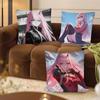 1Pc D-Darling In The Franxx Zero Zero Two Pillow Case Fashion Square Pillowcase Bedroom Sofa Room Ins Decoration Leisure