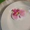 Artificial Orchid Flower Butterfly Hair Clips for Woman Girls Phalaenopsis Pearl Duckbill Hairgrips Hairpins Hair Accessories