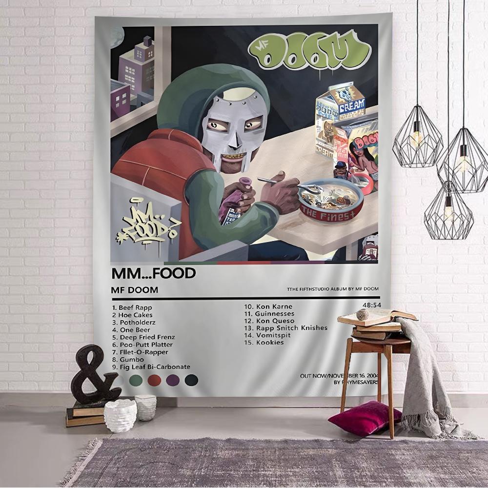 MF DOOM Arazzo da Parete Fai-da-te Appeso Tarocchi Tappeti da Parete Hippie Arredamento per Stanza e Casa