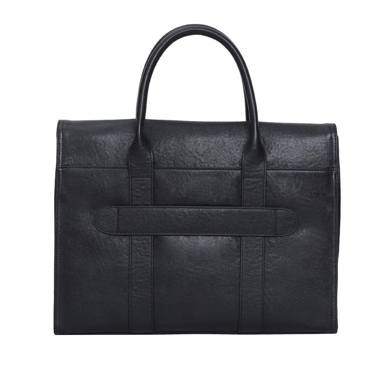 

Мужской повседневный портфель из натуральной кожи - Большая вместимость, расширяемая деловая сумка из коровьей кожи высшего слоя.