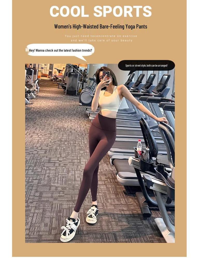 Shark Yoga Pants - Women's Tummy Control, Hip Lift, Velvet Slimming Pilates Fitness Wear for Autumn