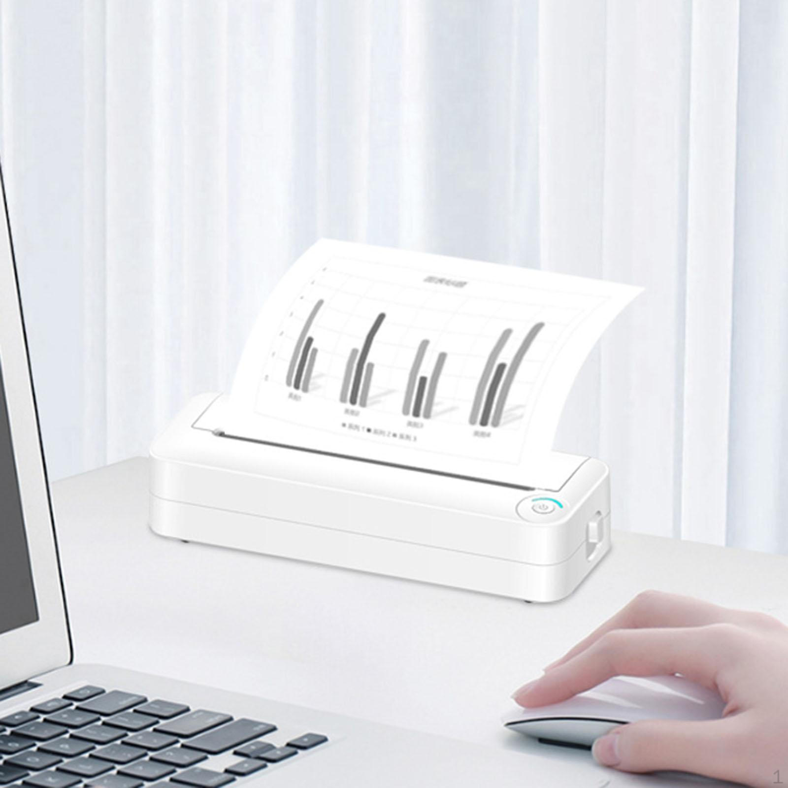 

Термопринтер формата А4, легкий, удобный, портативный, умный, мини-принтер для белый