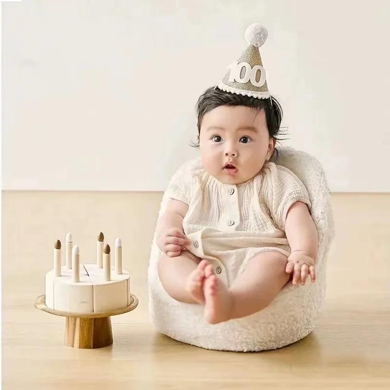 Baby Studio Fotozubehör Sofa Requisiten Neugeborenen Posing Sitz Vollmond Shooting Stuhl Dekorativ Praktisch Stabil Baby Foto