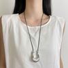 Women Ins Style Light Luxury Long Saddle Pendant Sweater Necklace