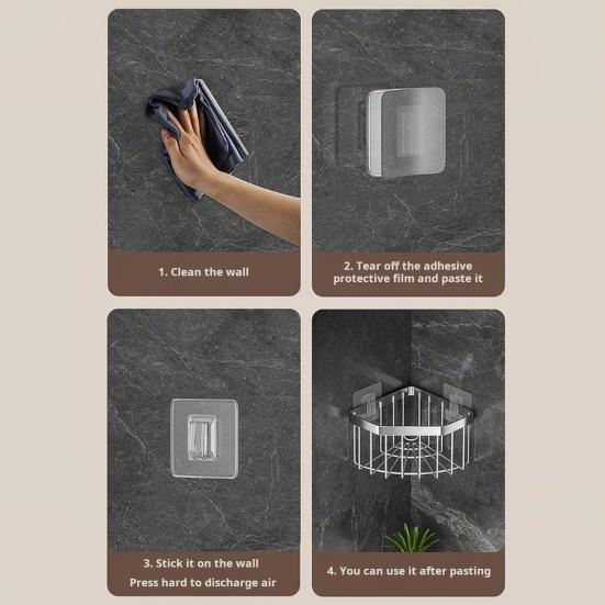 Kitchen Sink Caddy Corner Sponge Holder Stainless Steel Sink Organizer