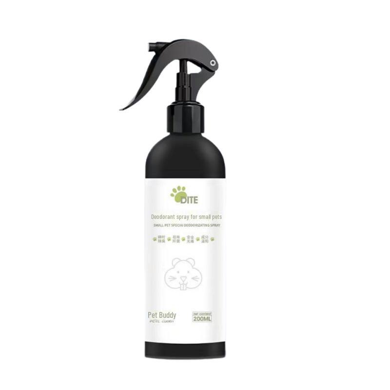 Antibacterial Deodorant Spray for Hamster, Guinea Pig, and Rabbit Cages – Neutralizes Urine Odor and Freshens Sawdust