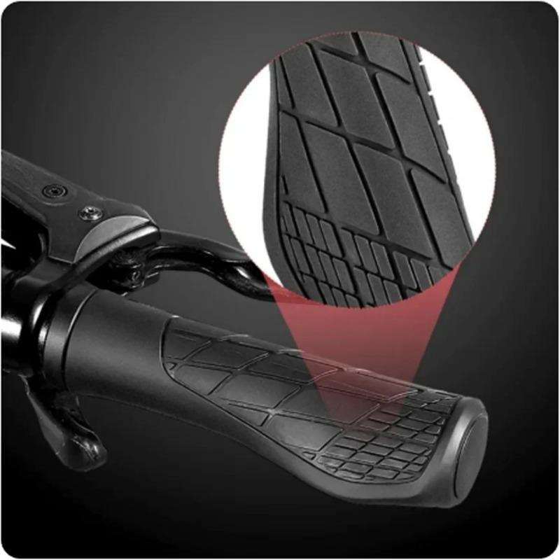 1 pair MTB Bicycle Grips Shockproof Bike Handlebar Cover Anti-Slip Lockable Grips Ergonomic Cycling Rubber Ball Handle Grips