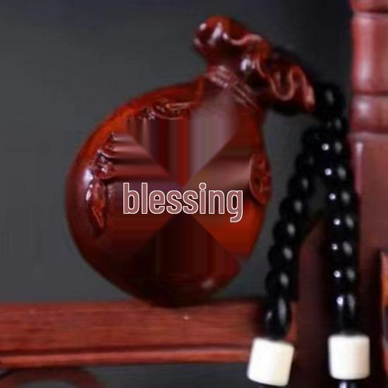 Red Sandalwood Qilin Pixiu Handheld Pendant Ornament