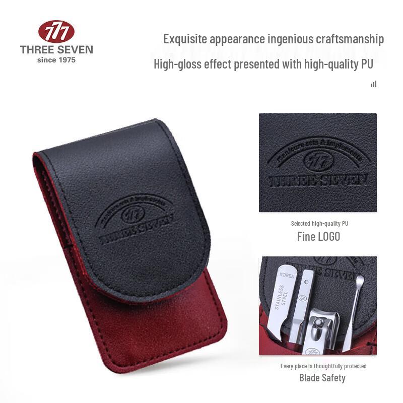 THREE SEVEN TSG-1579 4-Piece Portable Nail Clipper Set