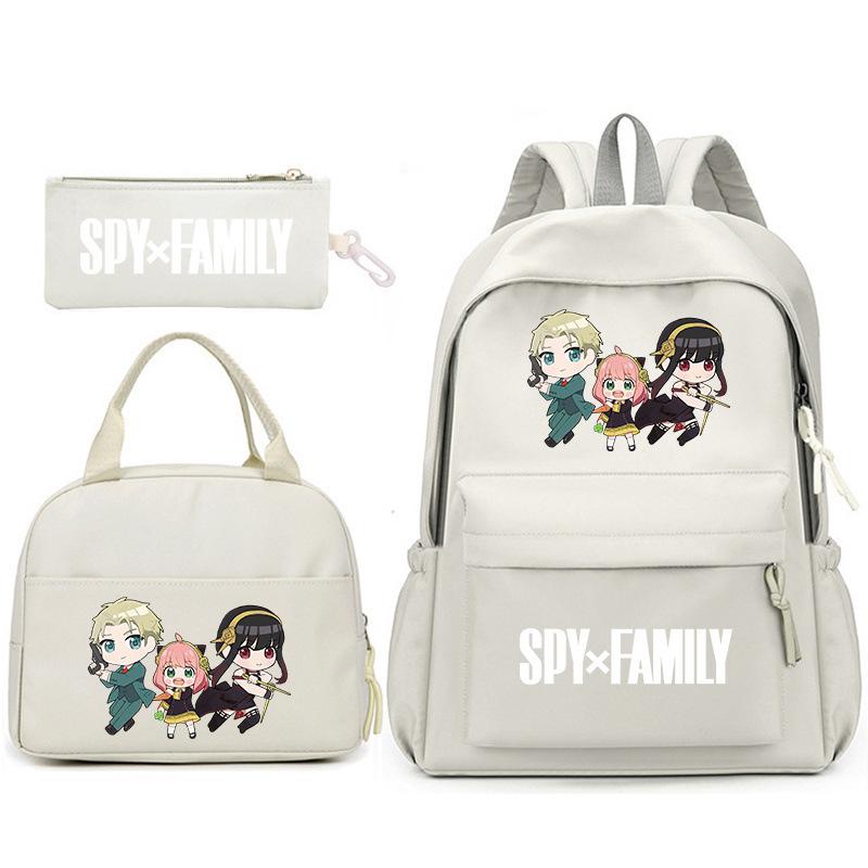 School Season Spy Playhouse Printed Backpack Pencil Bag Shoulder Bag Leisure Primary And Secondary School Students Schoolbag