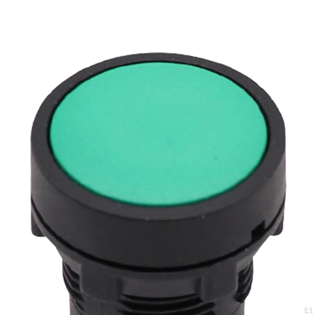 Momentary Push Button Switch, 22mm Mount,Flat Top Reset Switch for Electric Power,Machinery