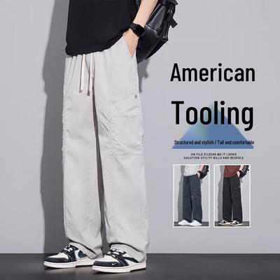 VUUG Men's Solid Color Casual Cargo Pants