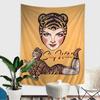 VIKAMA Vintage Tattoo Women And Beast Tapestry Interior Creative Home Decoration Tapestry For Wall Decoration Items