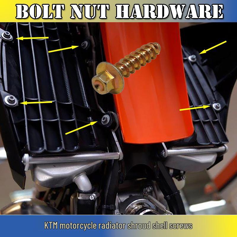 KTM Motorcycle Self-Tapping Heat Sink and Cooling Shroud Screws