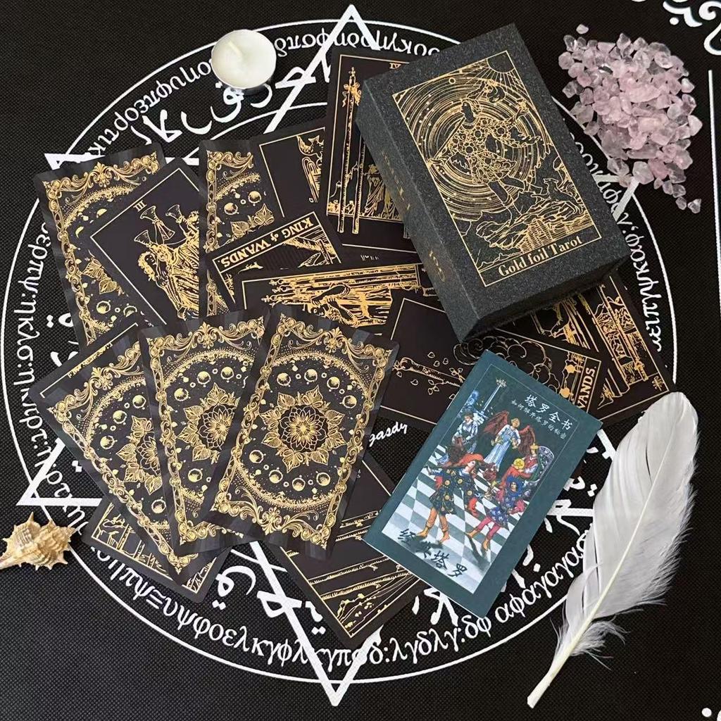 Smith-Waite Centennial Tarotová karta - Zlatá fólie, Vodotěsná, Vhodná pro začátečníky