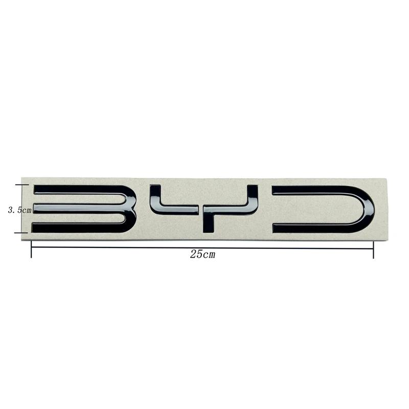 For BYD SEAL QIN HAN SONG Plus ATTO3 SEAL ABS Chrome Black Logo BYD Emblem Letters Stiker Car Trunk Badge Auto Parts Accessories