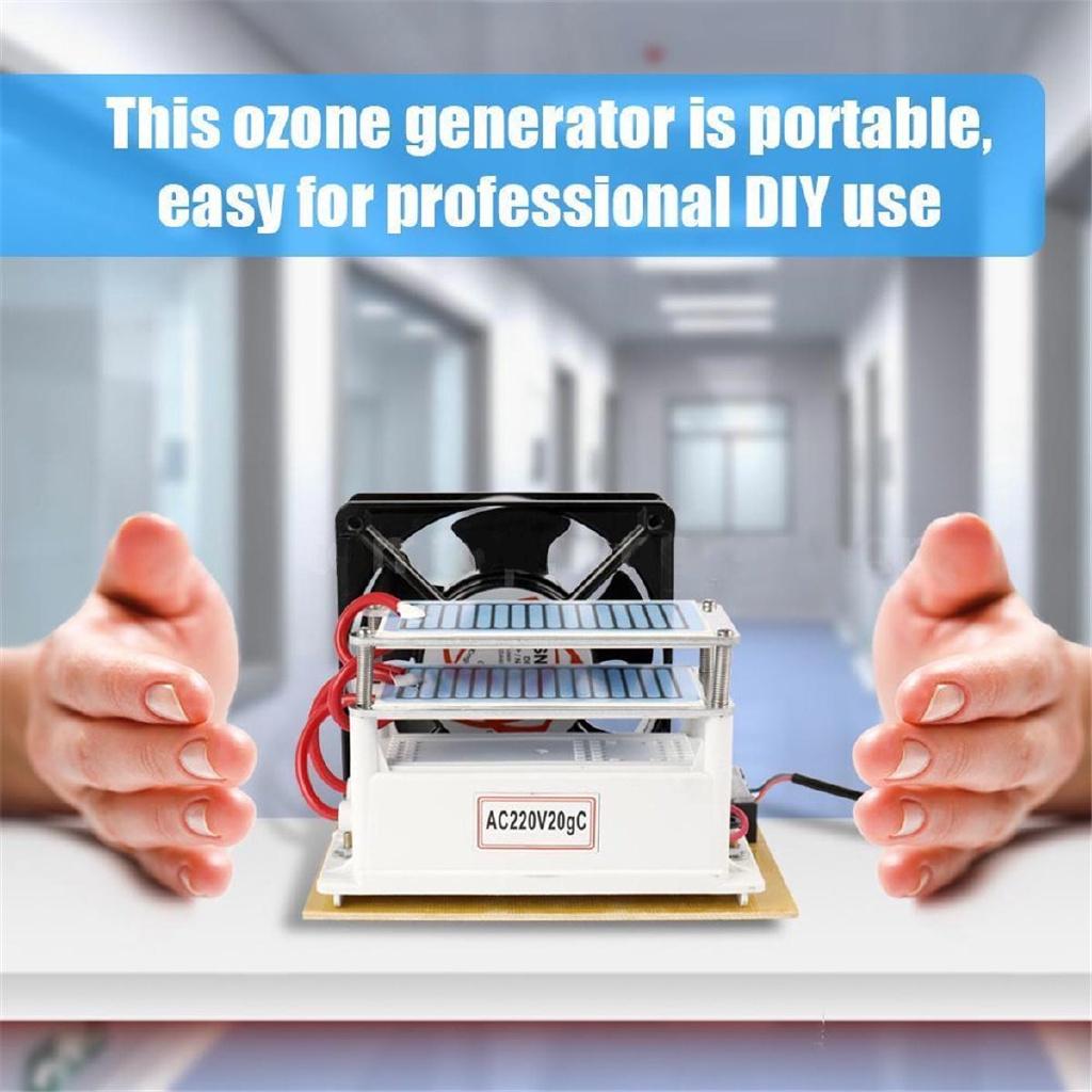 Portable Ceramic Ozone Generator Ozone Double Layers Long Life Ceramic Plate Ozonizer Air Water Air Purifier 160 * 130 * 115mm