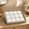 Jewelry Display Tray with Raised Frame Sturdy for Home Storage