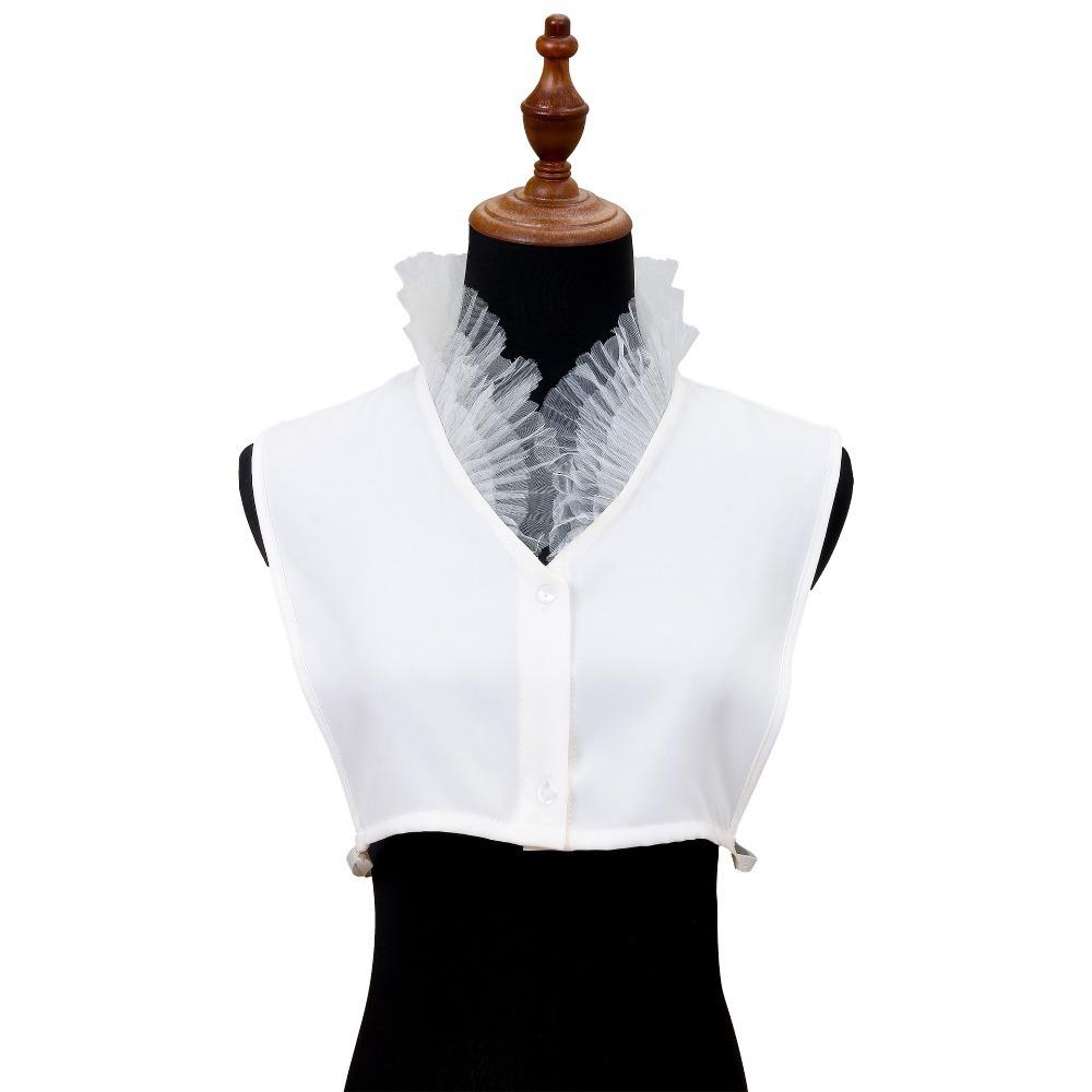 Detachable Shirt Fake Collar Cotton Ladies Fake Collar Classic Blouse False Collar  Women