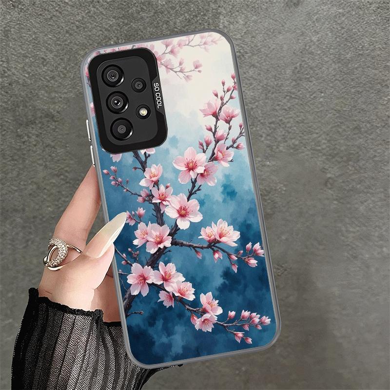 Cherry Blossom Sakura Fashion Shockproof Phone Case for Samsung A17 A16 A15 A14 A37 A57 A36 A56 A26 A35 A55 A25 A34 A54 A24 A13
