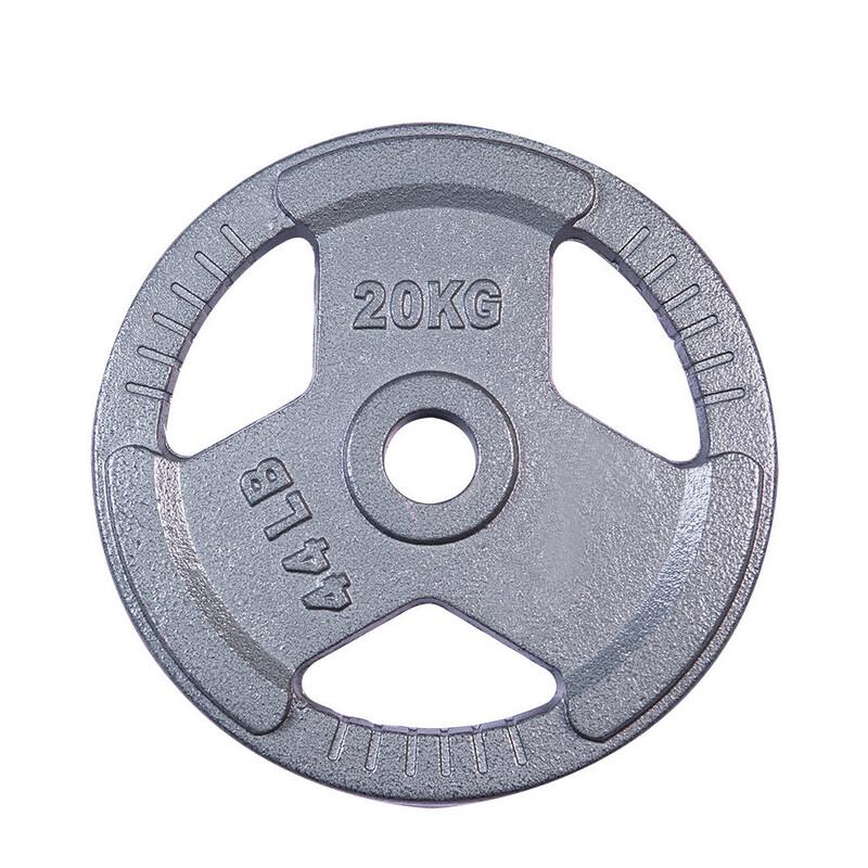 Cast Iron Three-Hole Barbell Plate
