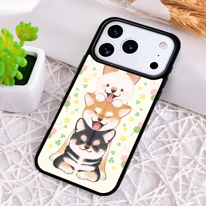 Animal Shiba Inu Phone Case for iPhone 17 Air 16 15 11 12 14 13 Pro Max Shockproof Cover
