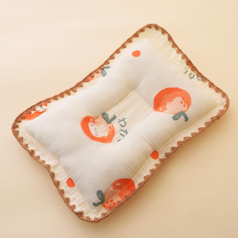 Class A Cotton Pillow: Anti-Flat Head, Breathable, Corrective, & Comfort for Newborns - All Seasons Use