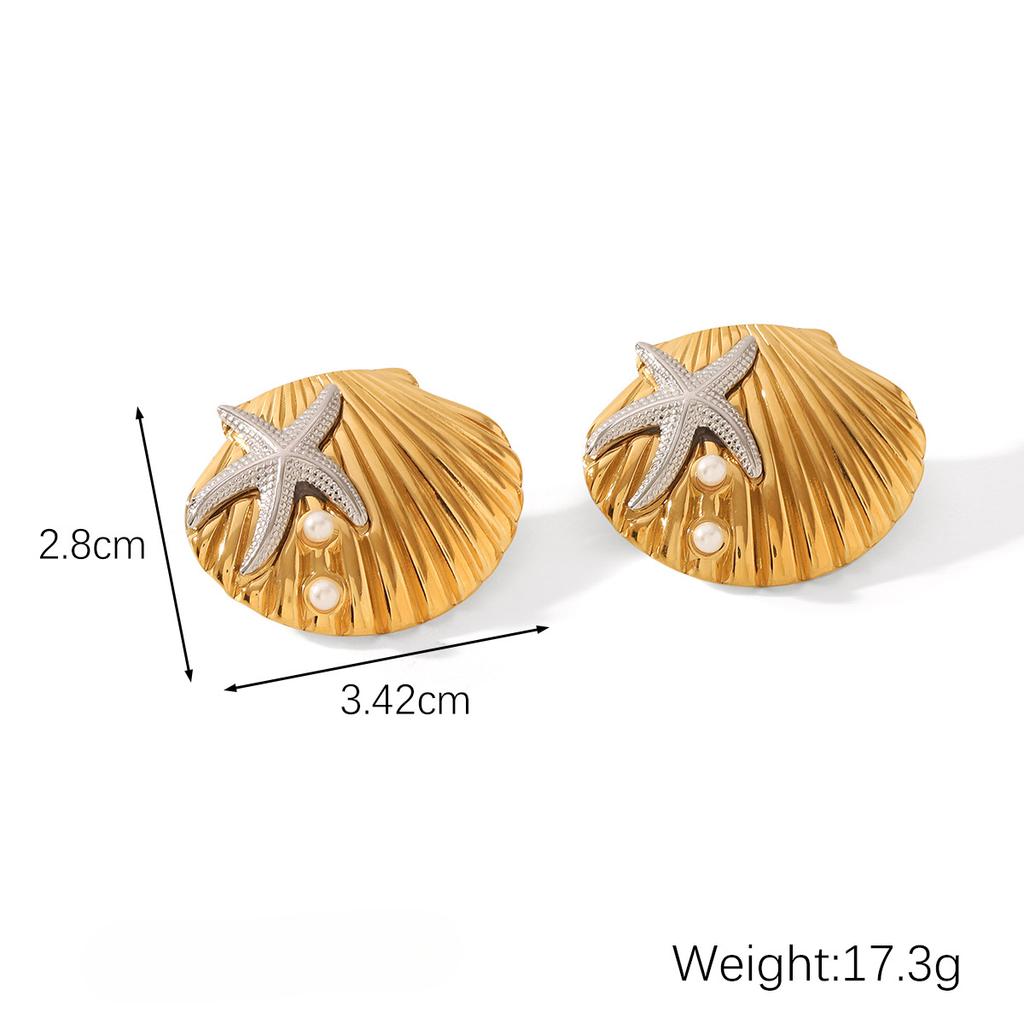 Yori 2025 New Gold Silver Mix Color Geometric Stainless Steel Earrings Waterproof and Hypoallergenic Summer Party Jewelry