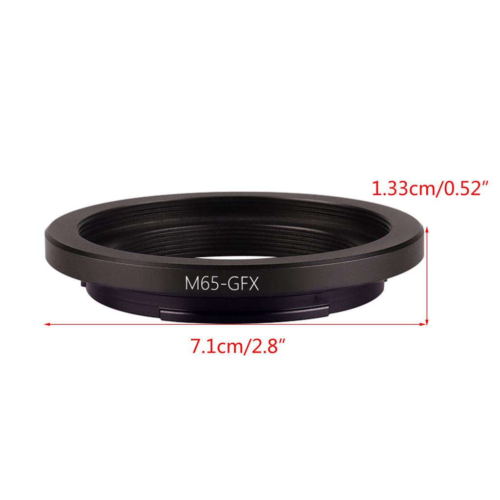Precise Fit M65-GFX Camera Lens Adapter Metal Ring for GFX100S/50S2/50R Camera Lens Rings All-metal Construction