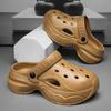 Hole shoes men's new summer thick-soled driving non-slip and wear-resistant outer wear beach bag head sandals