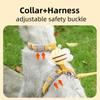 ins Cat Harness Leash Collar Set Adjustable Cartoon Bee Double Layer Dog Harness for Small Medium Pet Collar Leash Outdoor Walking