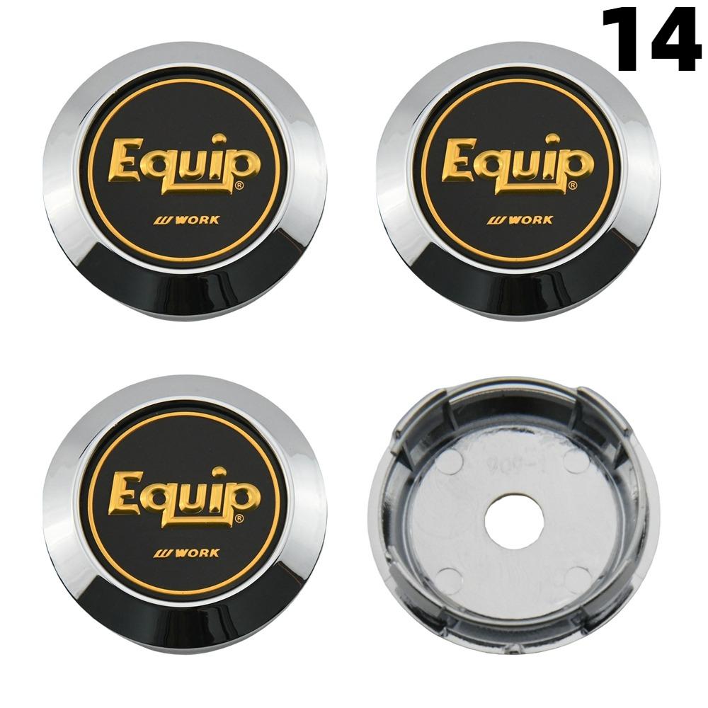 4PCS 64MM OD / 60MM ID Cap For Rims WORK EMOTION EQUIP MEISTER VS Emblem Wheel Center Cap Sport Car Logo Wheel Cover Hub caps